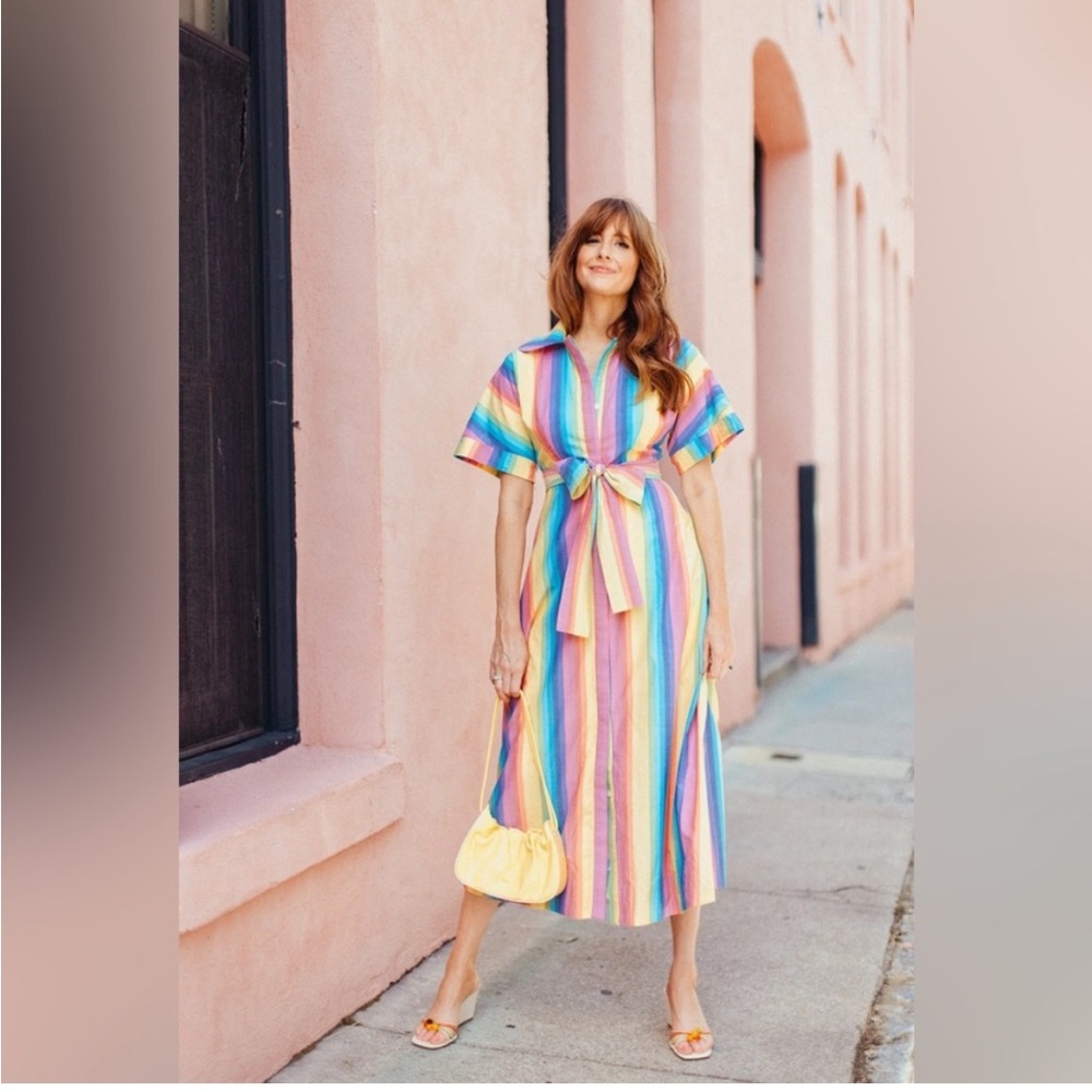 BURU Donna Day Gown in Rainbow (NWT) Size S Rare